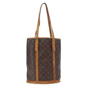 Authentic LOUIS VUITTON Monogram Bucket GM Shoulder Bag M42236 LV